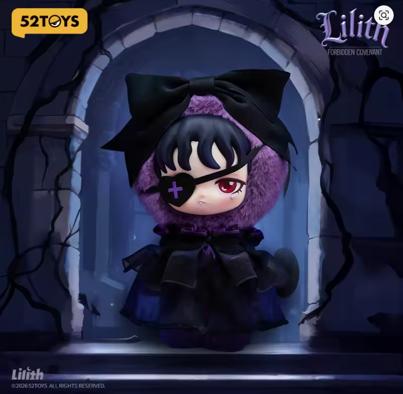 LILITH - FORBIDDEN COVENANT PLUSH PENDANT -DARK EYED ENCHANTRESS