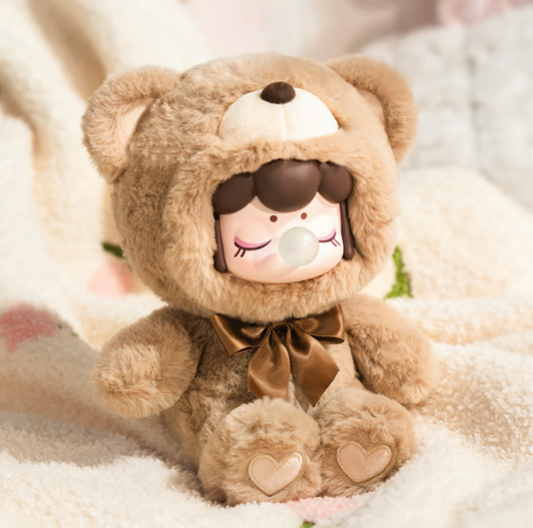 NANCY CHOCOLATE BEARS PLUSH - CARAMEL COFFEE  (OPEN BOX )