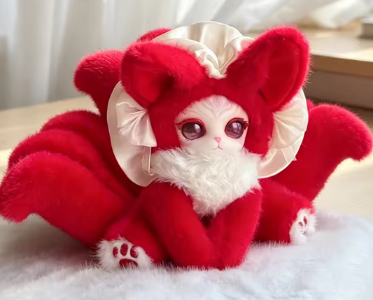 NINE-TAILED FOX MINI BLIND BOX PLUSH -RUBY (confirmed open box)