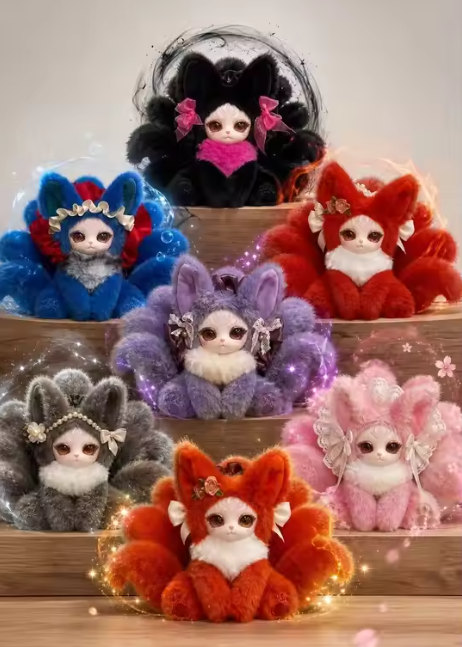 NINE-TAILED FOX  MINI BLIND BOX PLUSH