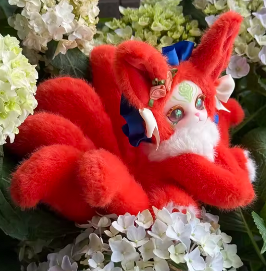 NINE-TAILED FOX BLIND BOX PLUSH CONFIRMED - Crimson )