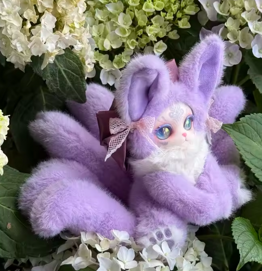 NINE-TAILED FOX MINI PLUSH - STARRY (CONFIRMED OPEN BOX)