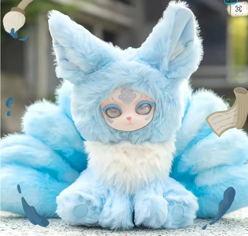 AUSPICIOUS NINE TAILS FOX PLUSH V1 - confirmed blue